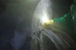 丹东消防水池堵漏现场